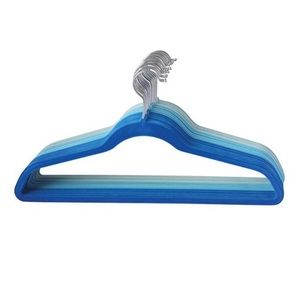 Blue Variety Velvet Hangers